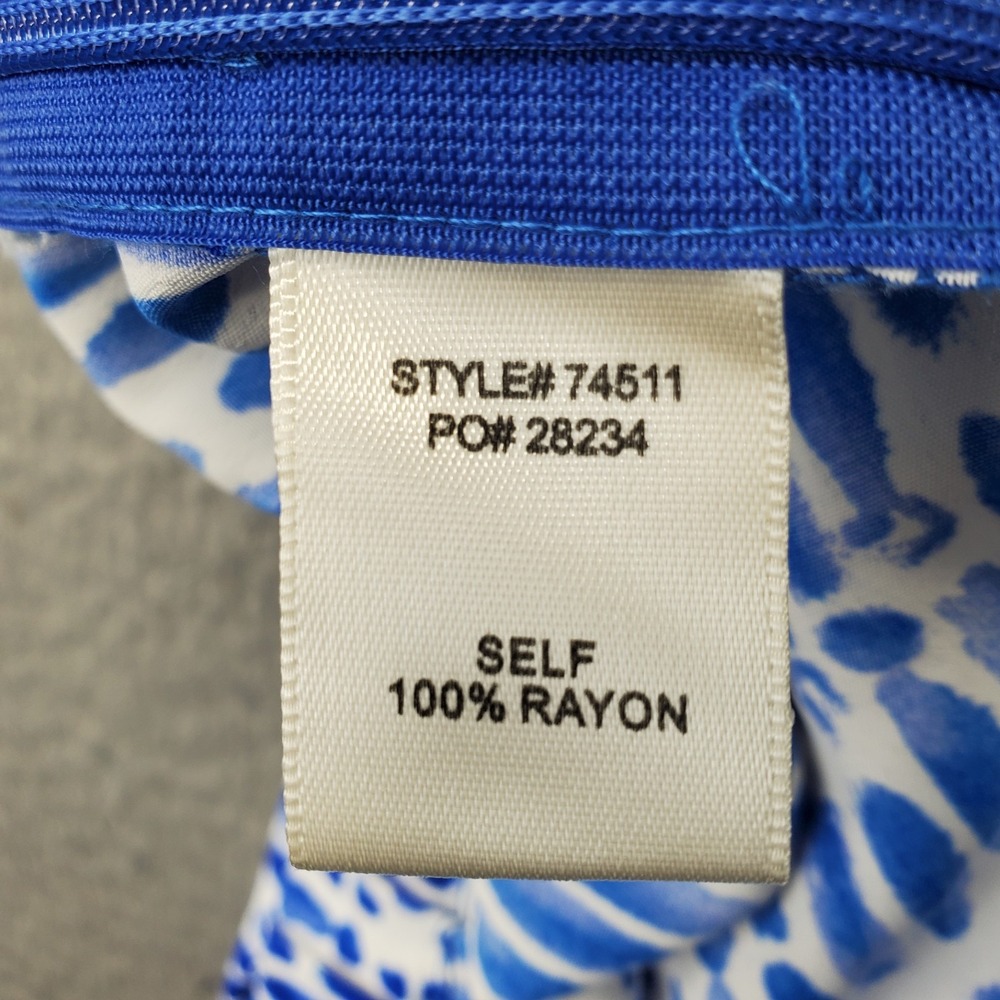 Skies Are Blue Palazzo Pants Womens XS Multi-Patterned Pleated Wide Leg Side Zip - Picture 8 of 10
